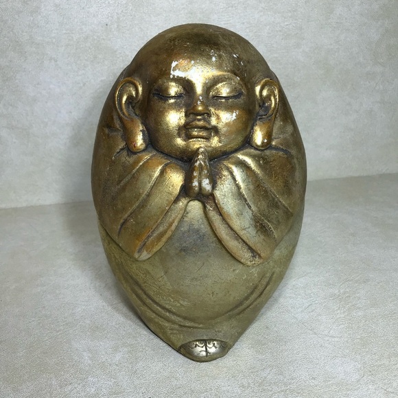 Other - Rare BUDDAH UNIVERSAL 8" Approx GOLD FINISH PLASTER STATUARY Chest 2 PIECE